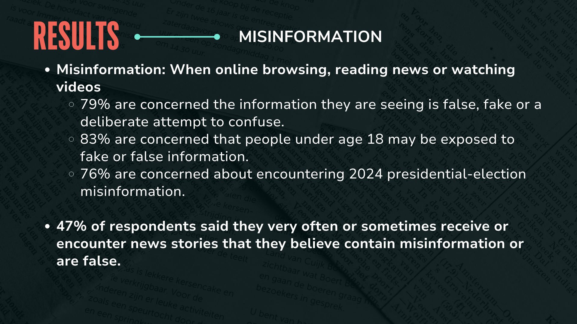 Findings from Free Press poll on people's experiences with misinformation