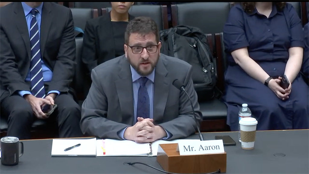 Free Press Co-CEO Craig Aaron testifying before the House about the need to protect public media.